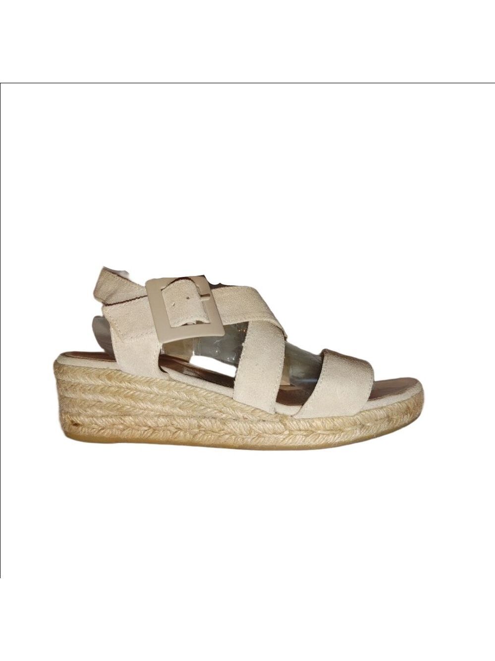 Eric Michael Lago Suede Sandals Size 8